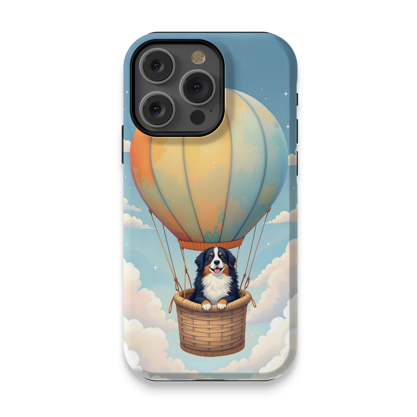 Charming Hot Air Balloon Puppy Design phone case