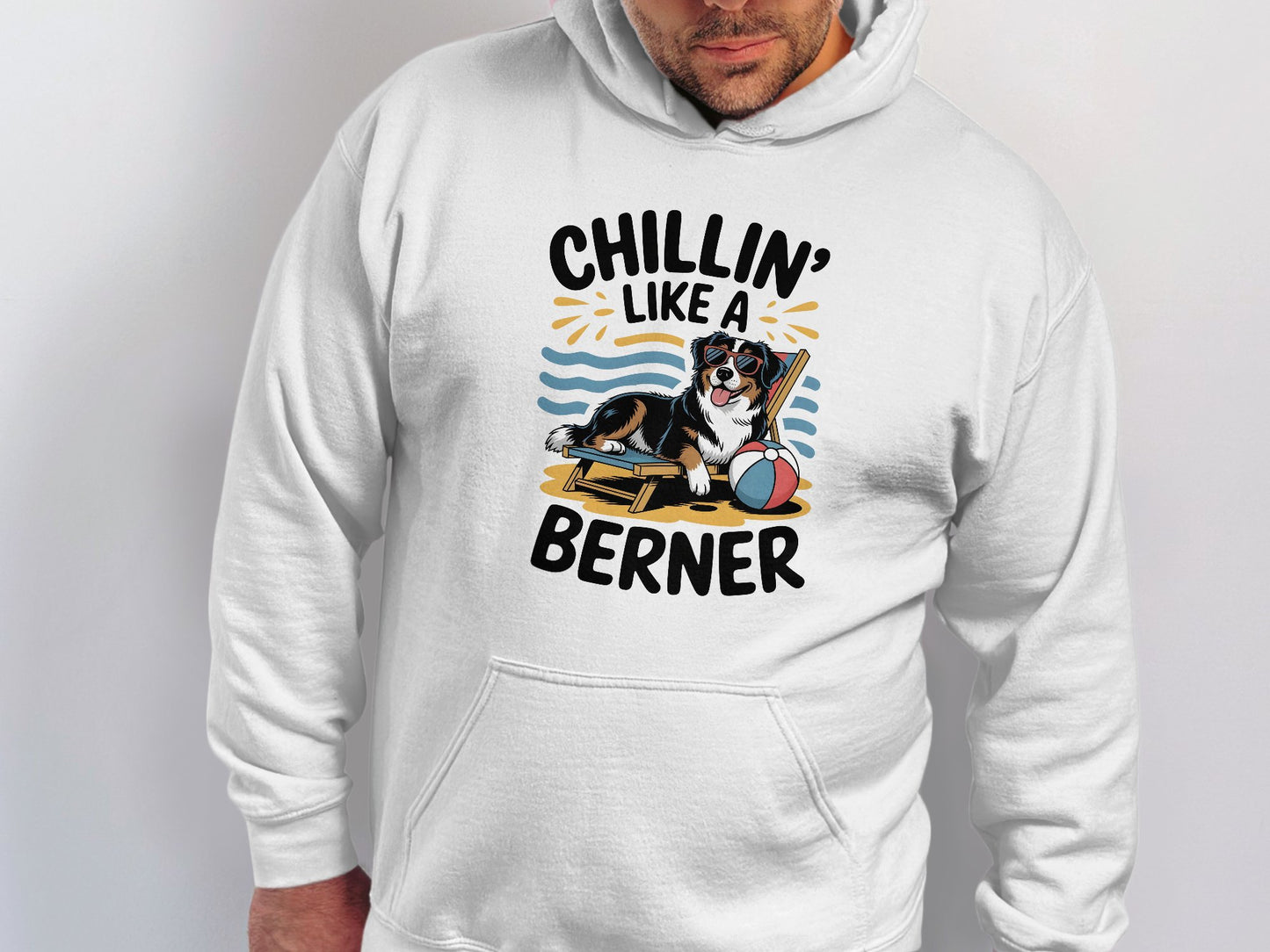 Chillin' Like A Berner Hoodie Comfortable Clothing product type