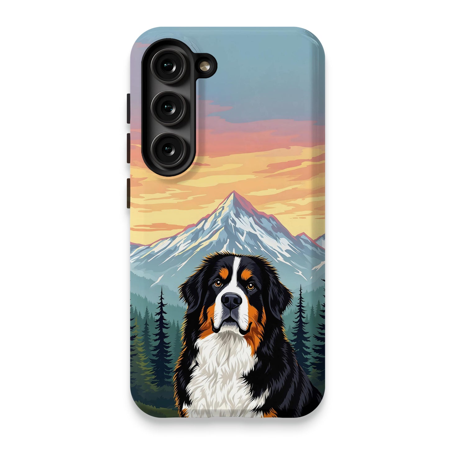 Mountain Sunset Dog Art Phone Case product