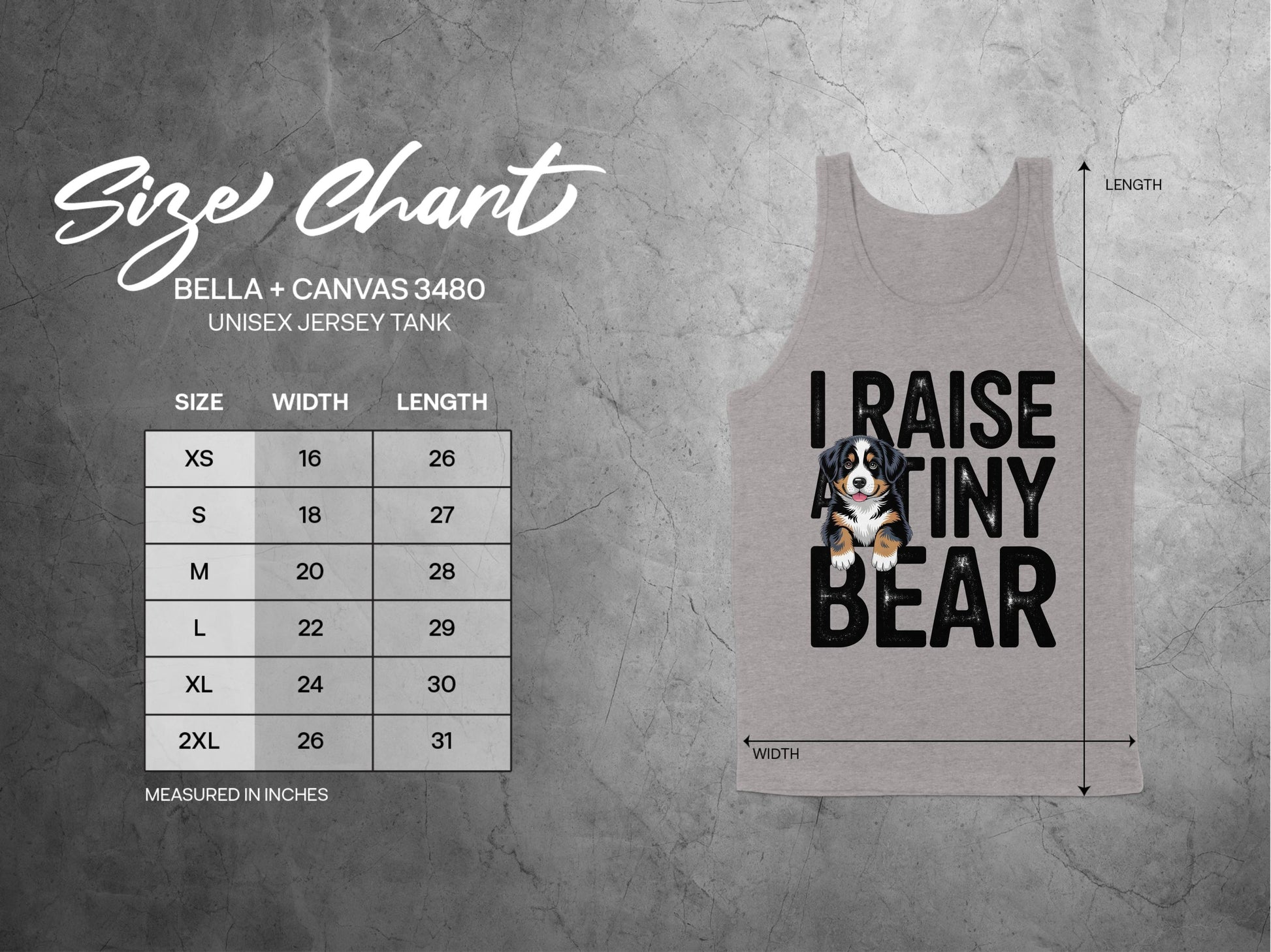 I Raise A Tiny Bear Unisex Jersey Tank product type